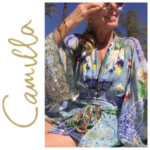 Camilla Kimono Sleeve Blouse w Tie - My Majorelle 💚💙